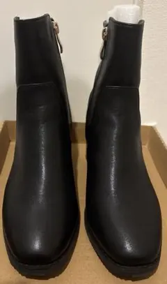 オリエンタルトラフィック　チャンキーヒールミドルブーツ　Mサイズ　ブラック