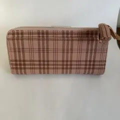 美品★ペルケPerche L字ラウンド財布★ピンクのサムネイル