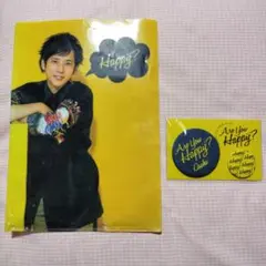 二宮和也　アユハピ　クリアファイル　会場限定バッジ