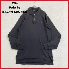 70s 大文字タグ Polo by RALPH LAUREN 長袖 ポロシャツ