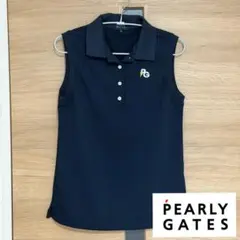 PEARLY GATES ノースリーブ シャツ ネイビー サイズ1 M △32 - メルカリ