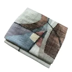 ユ112未使用　名古屋帯 紬　正絹　着物帯　仕立て上り　美品