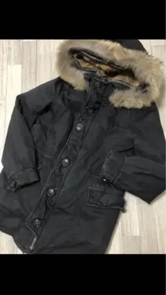 【moussy】リアルファーモッズコート