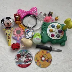 おもちゃ　おまけ　ミニーカチューシャ　キティ　ピカチュウ　DVD もぐらたたき