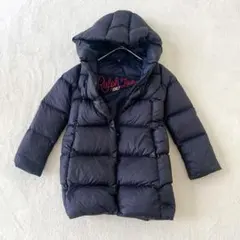RALPH LAUREN ダウンジャケット フード付 ロゴ刺繍 キッズ120相当