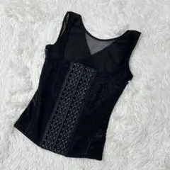 【c4230】✨美品✨レディース　補正下着　黒 メッシュ