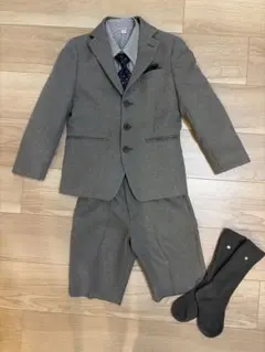 オリバーハウス　120サイズ グレー スーツ セット　サスペンダー　靴下
