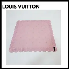 LOUIS VUITTON ルイ・ヴィトン スカーフ コットン ピンク 箱有りのサムネイル