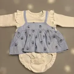 フリル付きロンパース・カバーオール