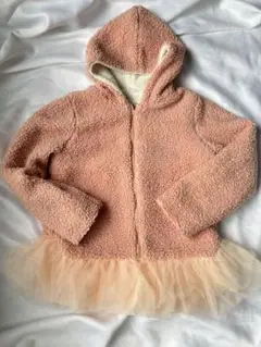 enchante petit 140 ピンク　ボアパーカー