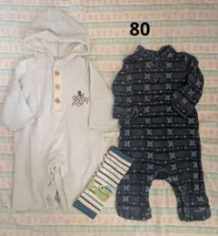 ロンパース　まとめ売り　80　裏起毛あり