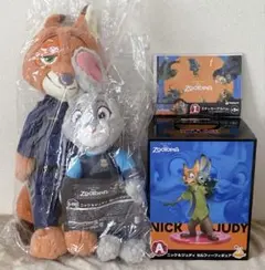 ズートピアHappyくじ　ラストワン　A賞ぬいぐるみセット ディズニー ズートピア』Happyくじ ラストワン賞「ニック