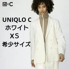 UNIQLO C プレミアムリネンジャケット S オフホワイト 新品 白 完売