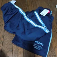新品☆REPIPI レピピアルマリオ ネイビージャージ ハーフパンツ2枚セット