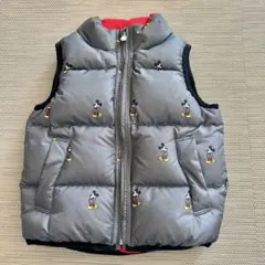 【美品】GAP ディズニー ミッキー ダウンベスト ジャンパー 100 アウター
