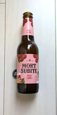 MORT SUBITE フルーツビール 250ml 3.5%の空き瓶（蓋付）