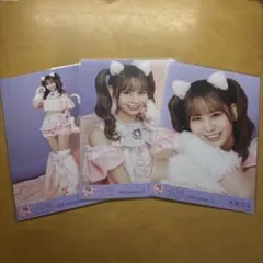 イコラブ 大場花菜 7周年コンサート衣装 生写真 コンプ 猫衣装