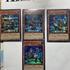 風霊使いウィン　地霊使いアウス　火霊使いヒータ　全てシークレット１枚ずつ