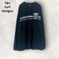 タウン＆カントリー　長袖Tシャツ　ブラック　XL コットン100% プリントTのサムネイル