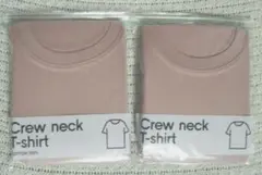 新品 未開封 GU クルーネックTシャツ Lピンク2枚セット