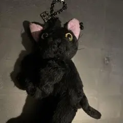 ANNA SUI　アナスイ　グローブホルダー　ぬいぐるみ　猫　 黒猫　チェーンのサムネイル