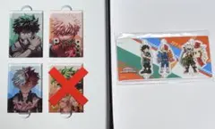 僕のヒーローアカデミア アクリルブロック3個＋アクキー 緑谷 爆豪 轟