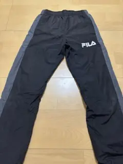 FILA サイドストライプ 長ズボン ブラック・グレー