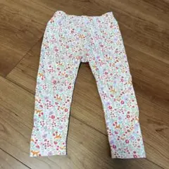 90 ズボン 動物と花柄 UNIQLO