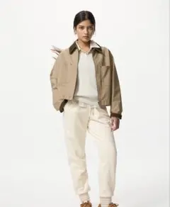 【匿名配送】未使用　ユニクロ　ヒートテック　ボアスエットパンツ　オフホワイト S