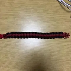 パラコード製 赤黒リード 約20cm