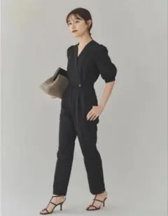 mila owen ピークドラペルジャケットライクオールインワン - メルカリ