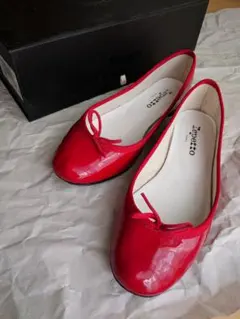 repetto　エナメル　バレエシューズ