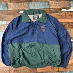 ビンテージ　古着　ViaSport 企業　刺繍ロゴ　ナイロンジャケット　XL