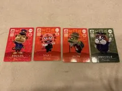 amiiboカードどうぶつの森　コトブキ　ししょー　えきいんさん　おまわりさんB