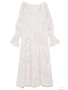 美品【SNIDELスナイデル】サテンプリーツオーバーワンピースF⭐︎