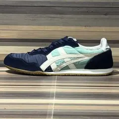 オニツカタイガー セラーノ ネイビー グリーン 23.5cm