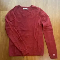 H.R. MARKET 赤 Vネック セーター メンズMサイズ