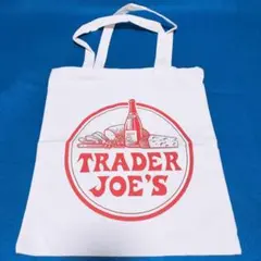 Trader Joe's トレーダージョーズ　ロゴ入り　コットン　トートバッグ