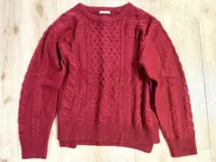 赤ニット　M Shelney