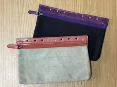 【美品】B.stuff ビースタッフ システム手帳用 リフィルポーチ 2点セット