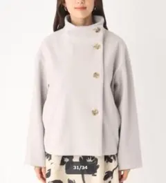 ウール ピーコート ショート