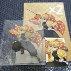 我妻善逸　鬼滅の刃 アニプレックスオンラインくじ　ビッグアクリルスタンド