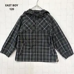 【EASTBOY】イーストボーイ チェック柄 フード付きジャケット 120cm