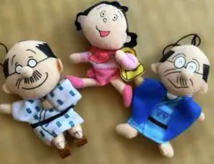 長谷川町子 サザエさん マスコット 指人形 ストラップ　波平