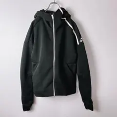 adidas フルジップパーカー　パフォーマンスロゴ　レディース　古着