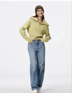 ハイライズストレートジーンズ +EC（丈長め81.0cm］