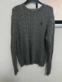Polo Ralph Lauren ケーブルニット セーター グレー Mのサムネイル