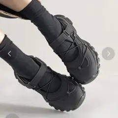厚底軽量　メリージェーン風スニーカーのサムネイル