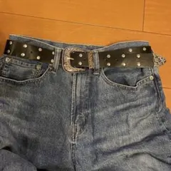 y2k ウエスタンベルト 古着 グランジ 韓国 アメカジ 黒　新品未使用