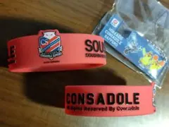 北海道コンサドーレ札幌 シリコンバンド 2個 docomoキーホルダー